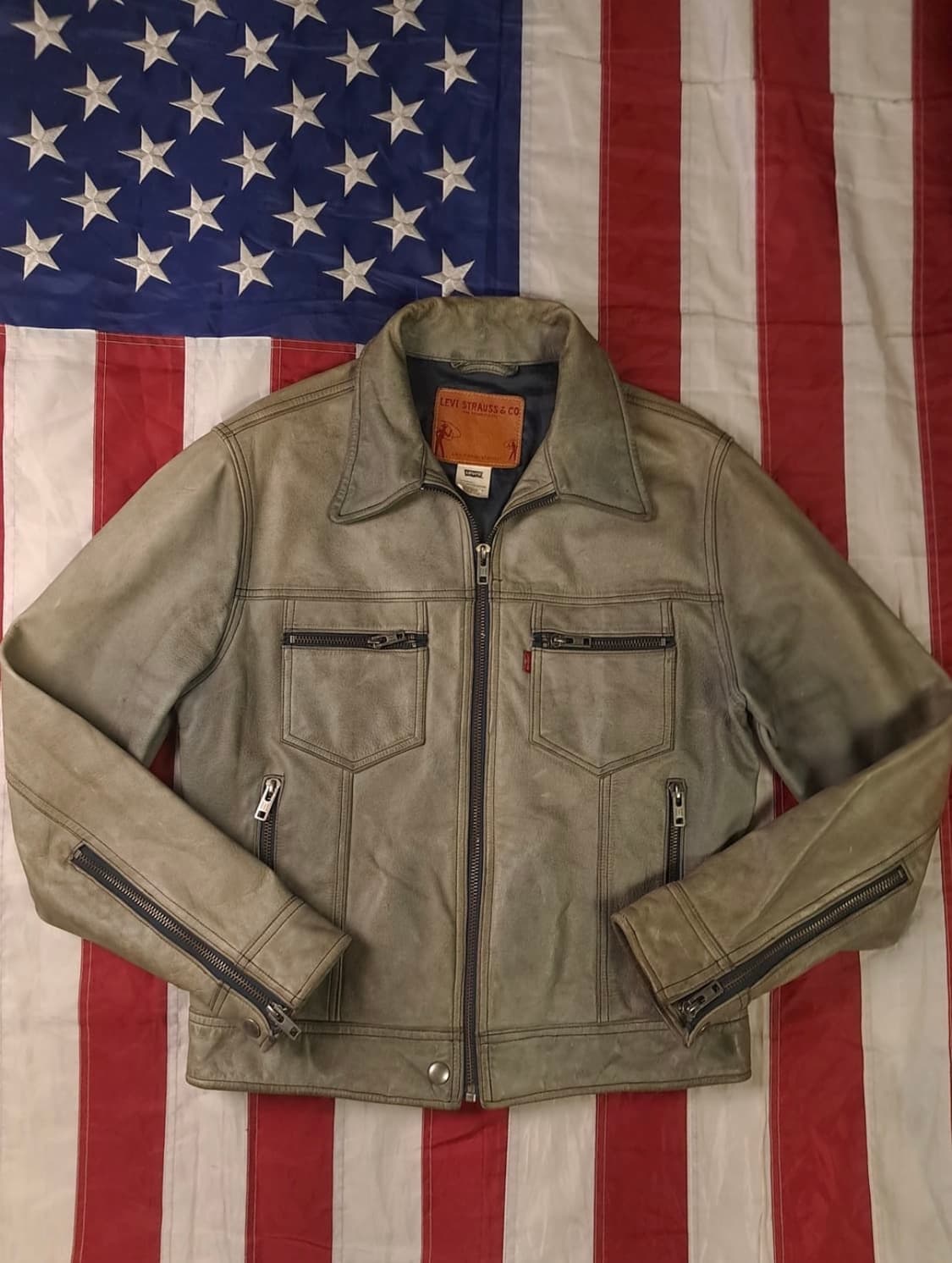 오리지날 리바이스 리얼레더 라이더자켓 상품이미지1
