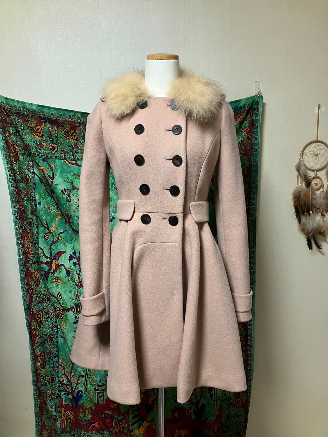 빈티지 질스튜어트 페어리 달천깔 라떼히메갸루 키치 핀터깔 퍼 코트 상품이미지1