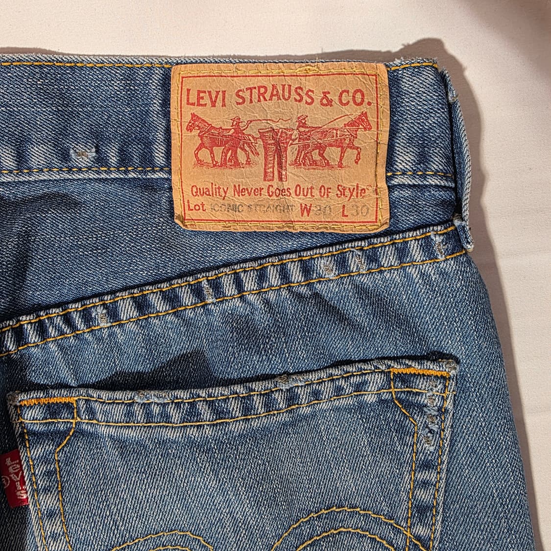 [W30L30]00s 리바이스 타입원 아이코닉 스트레이트핏 데님팬츠 상품이미지7