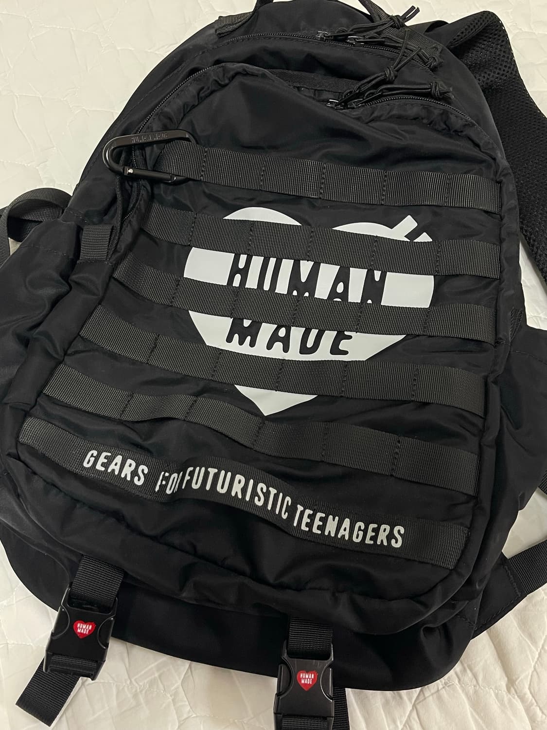 휴먼메이드 밀리터리 백팩 블랙 상품이미지1