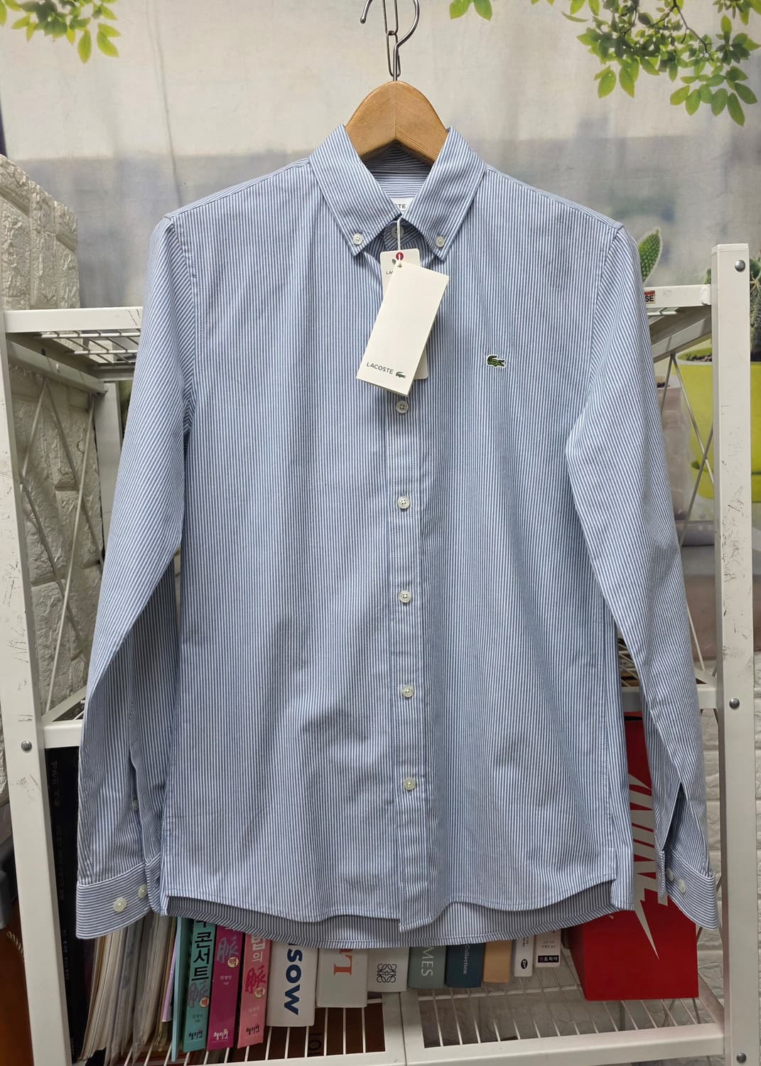 라코스테 남성셔츠 95 스트라이프 긴소매 셔츠 MM54 상품이미지1