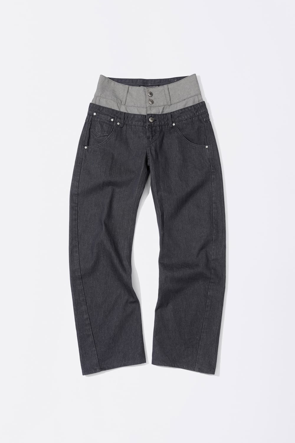 스컬프터 Beaded Layered Denim Pants 상품이미지2