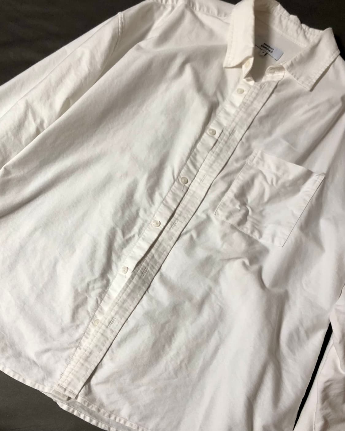M) 무신사 오버핏 셔츠 (화이트) 상품이미지1