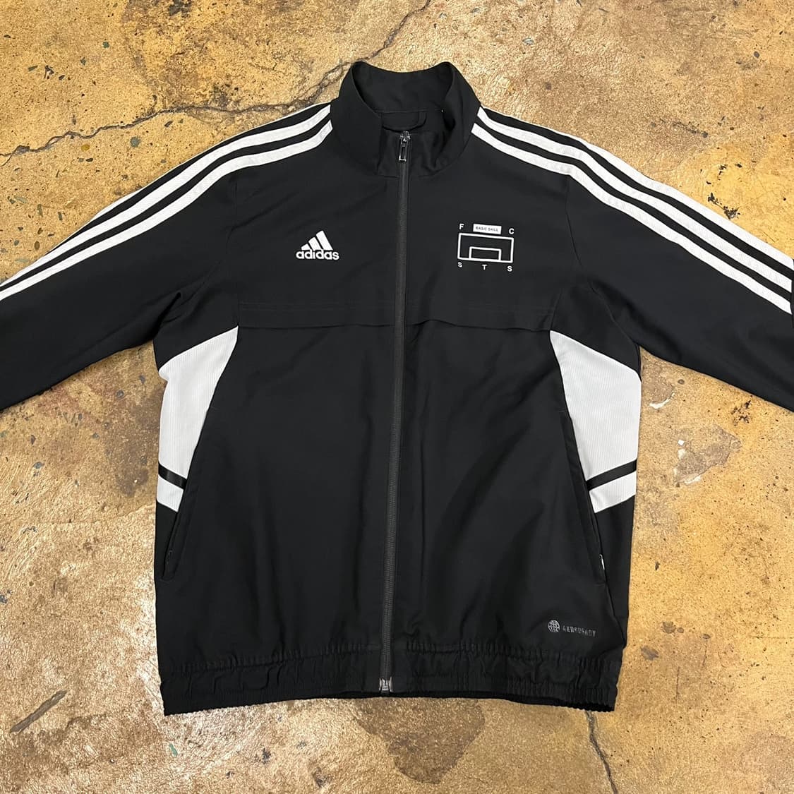[정품/150] 아디다스 블랙 삼선 트랙탑 져지 자켓 b19 상품이미지3