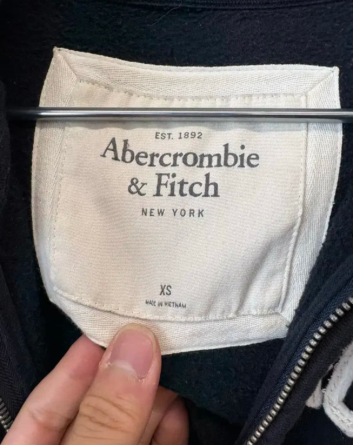 아베크롬비 후드집업 네이비 상품이미지3