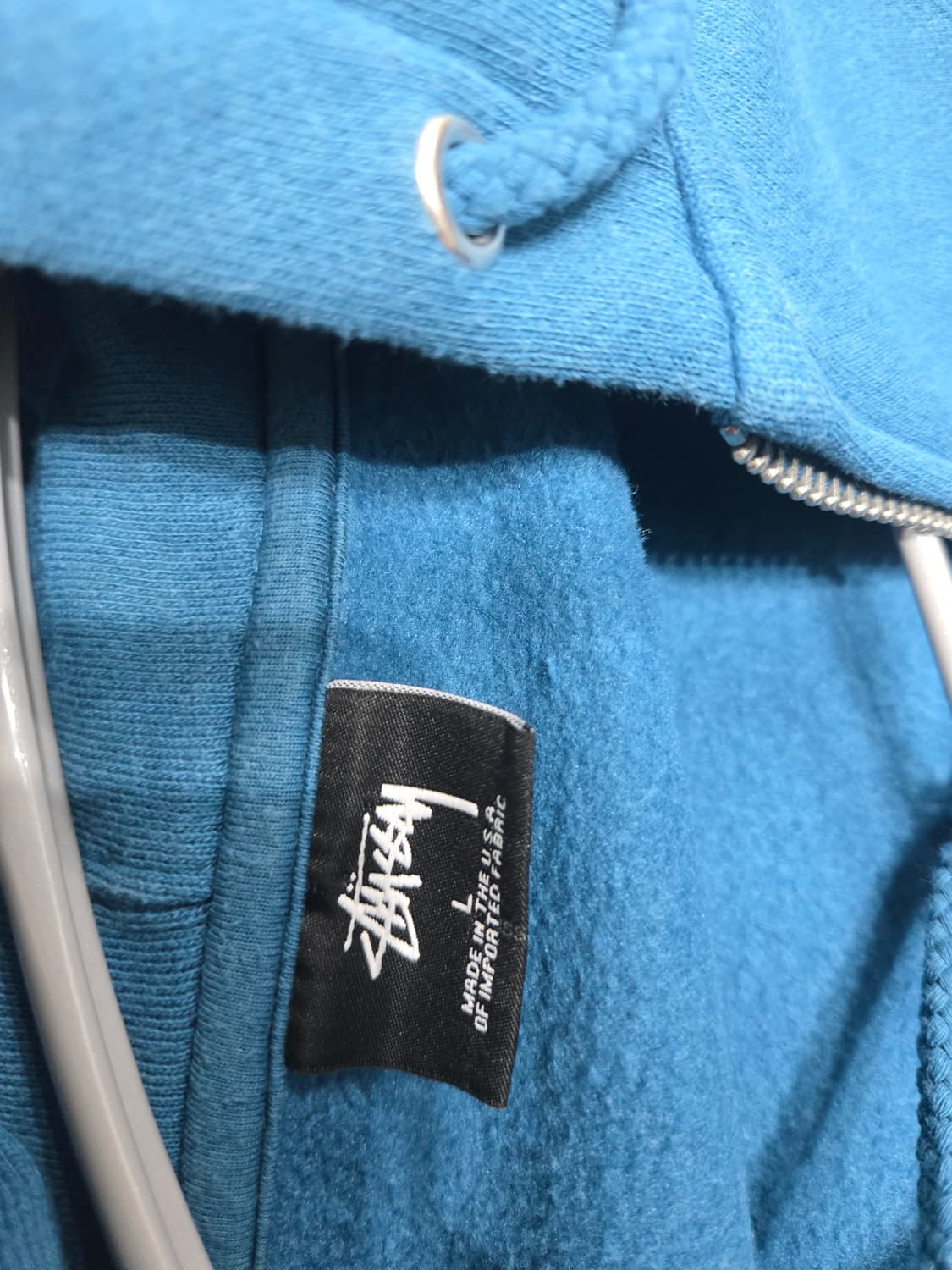 스투시 블루 후드집업 상품이미지1