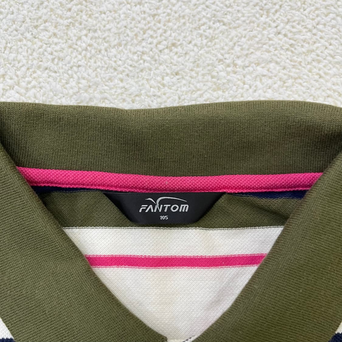 105 팬텀 스트라이프 반팔 카라티 0317M 상품이미지2