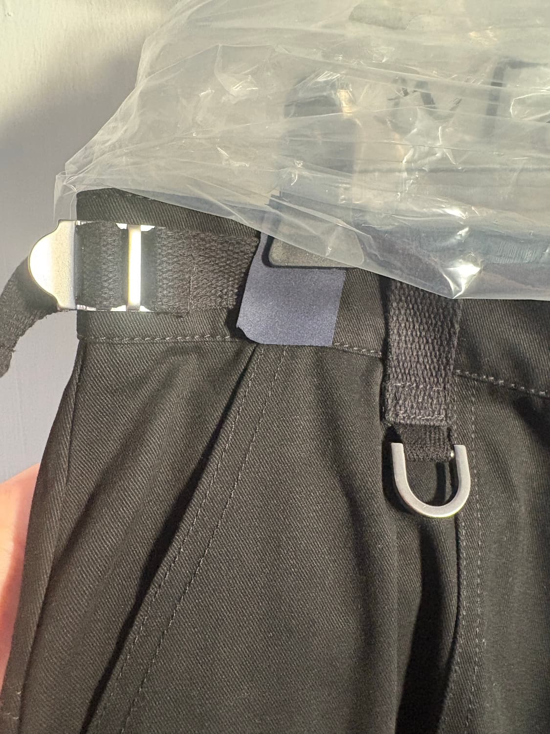 (새상품) jersey mixed cargo pants in black 상품이미지9