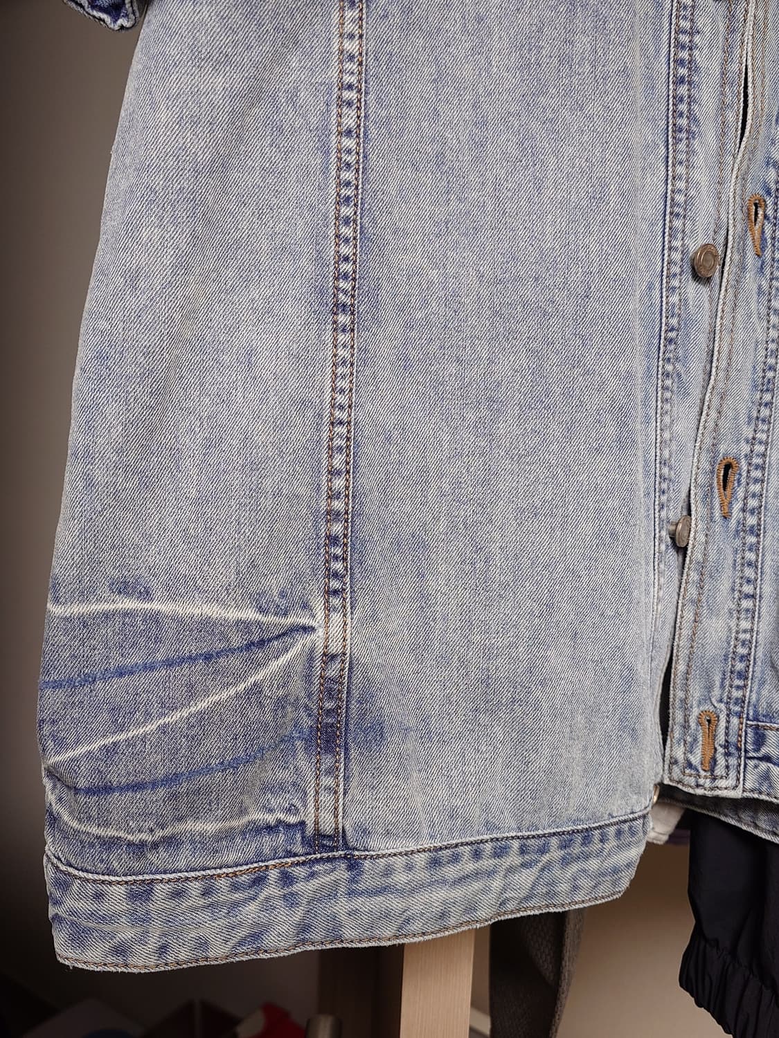 [46/105] 준지 24SS 코어 데님 숏슬리브 셔츠 블루 상품이미지4