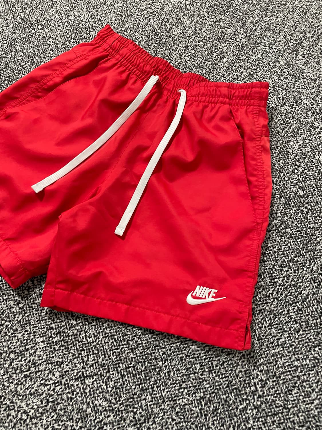 빈티지9. 나이키 우븐 라인드 플로우 숏팬츠 반바지 레드 안감 메쉬 상품이미지2