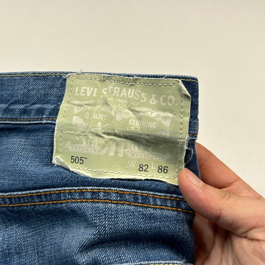 33inch) 리바이스 505 데님 청바지 상품이미지4