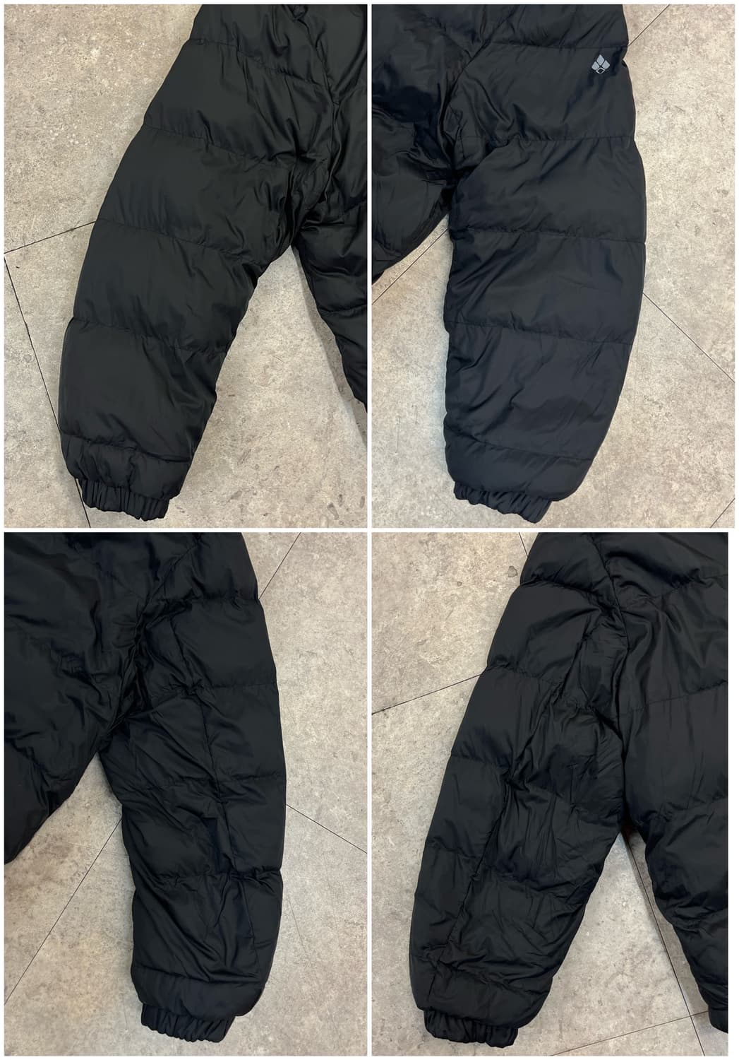 몽벨 리버시블 플리스 다운 패딩 자켓 블랙 #csz2651 상품이미지5