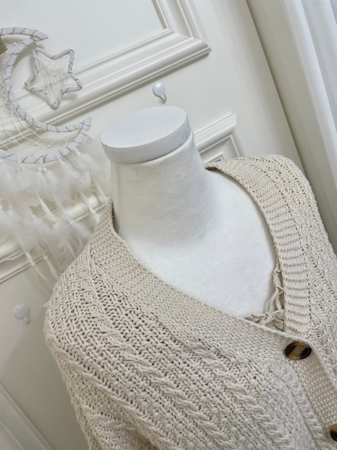 light beige twist over sweater cardigan 상품이미지8