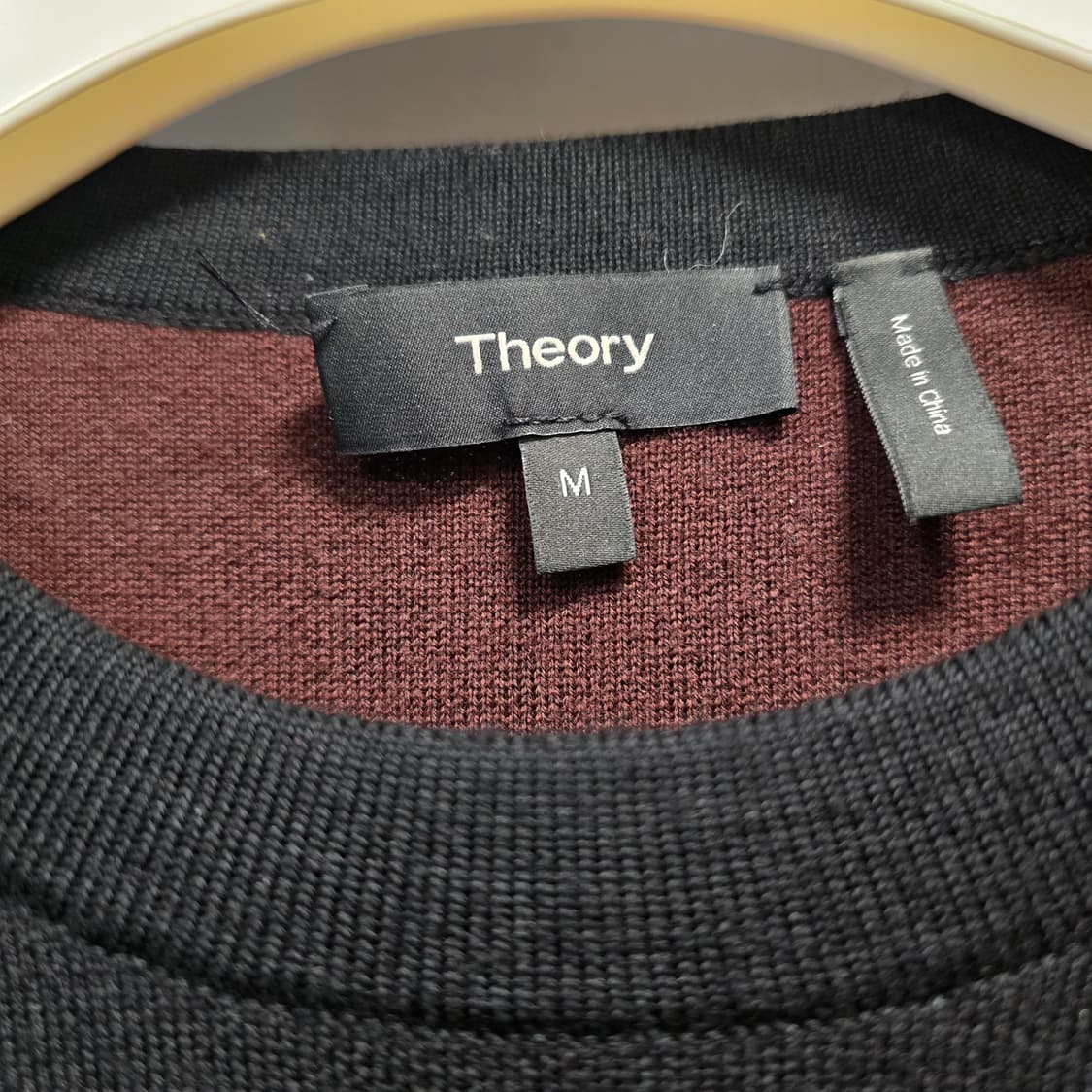 띠어리 밀로 더블페이스 울 니트 M 상품이미지3