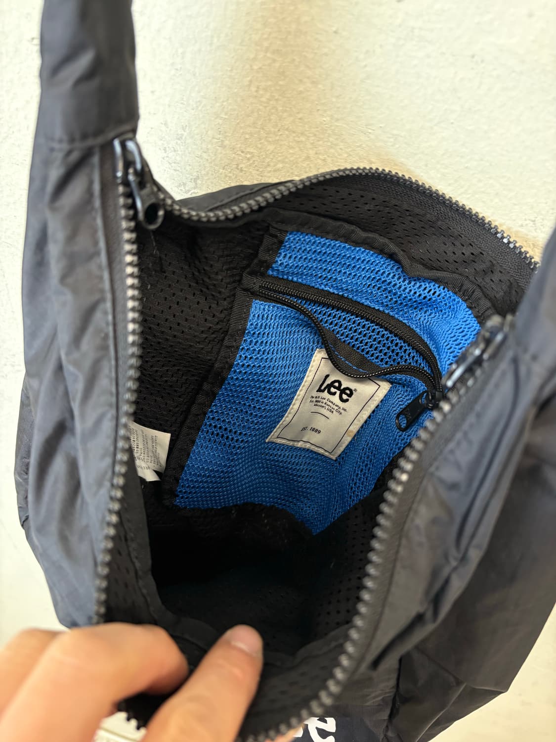 Lee 리 나일론 샤코슈 크로스백 블랙 상품이미지7