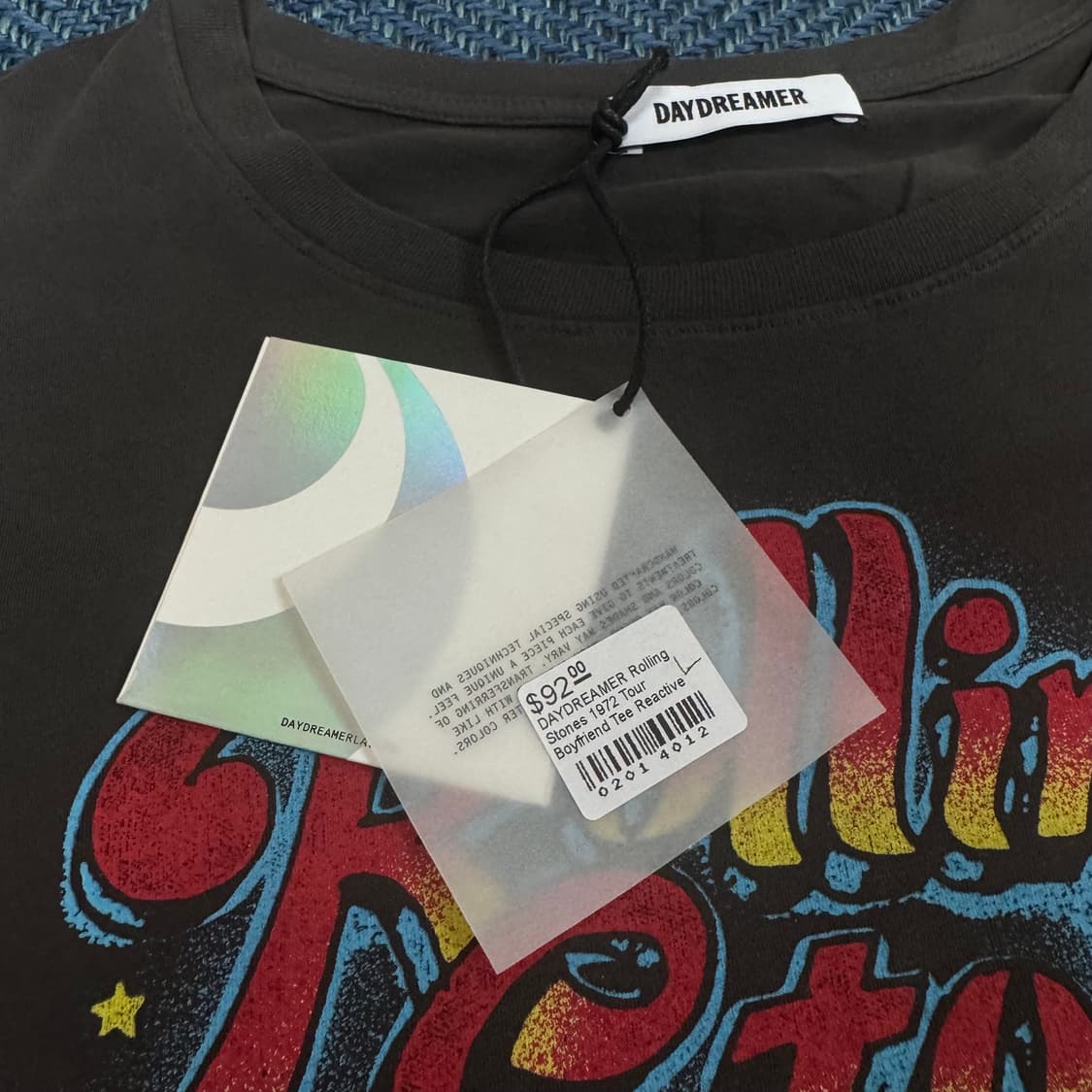 데이드리머 롤링스톤즈 1972 투어 티셔츠L사이즈 남녀공용 상품이미지4
