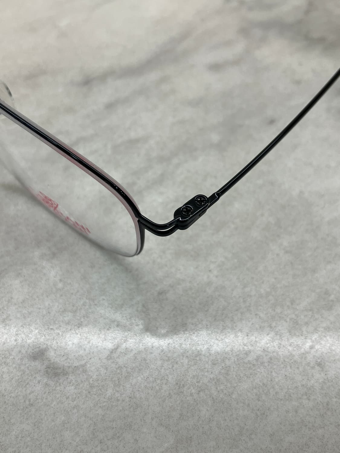 엔프라니 ENPRANI 블랙 스퀘어 역산각 메탈테 안경 상품이미지2