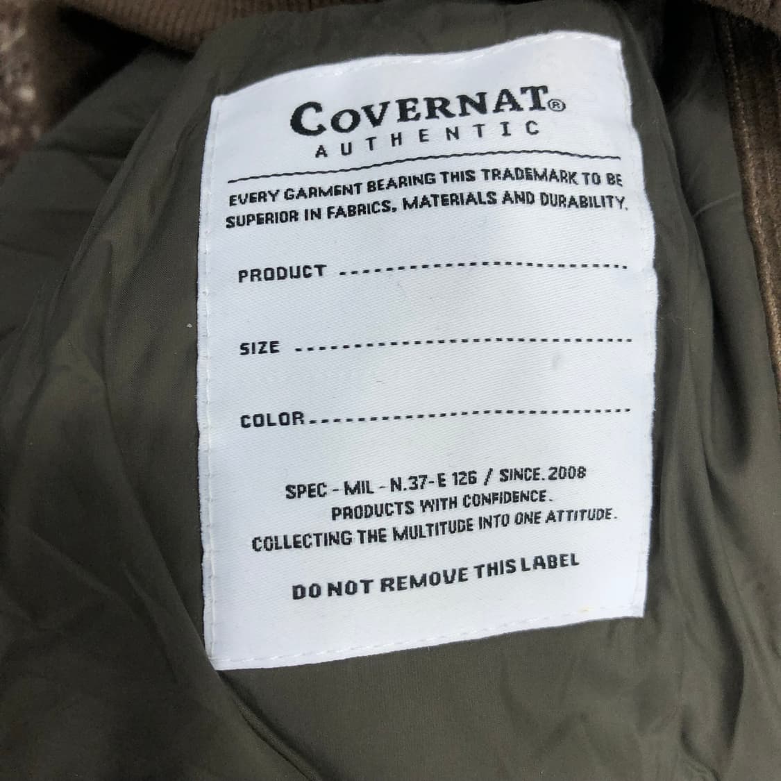 커버낫 코듀로이 투웨이 항공 블루종 자켓  상품이미지8