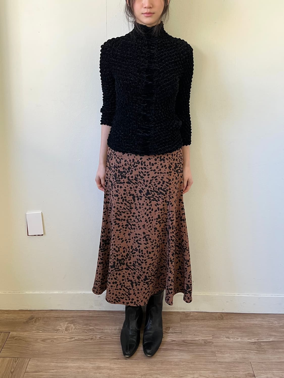 Mouth volley 레오파드 스커트 상품이미지6
