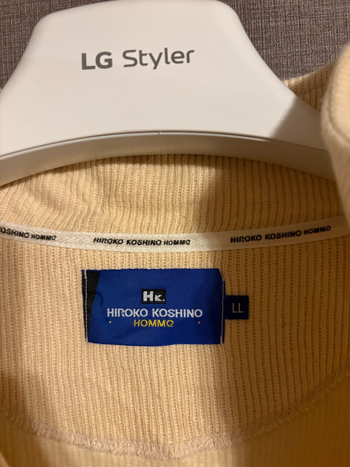 HIROKO KOSHINO HOMME 코듀로이 하프집업 니트 (Vinta 상품이미지2