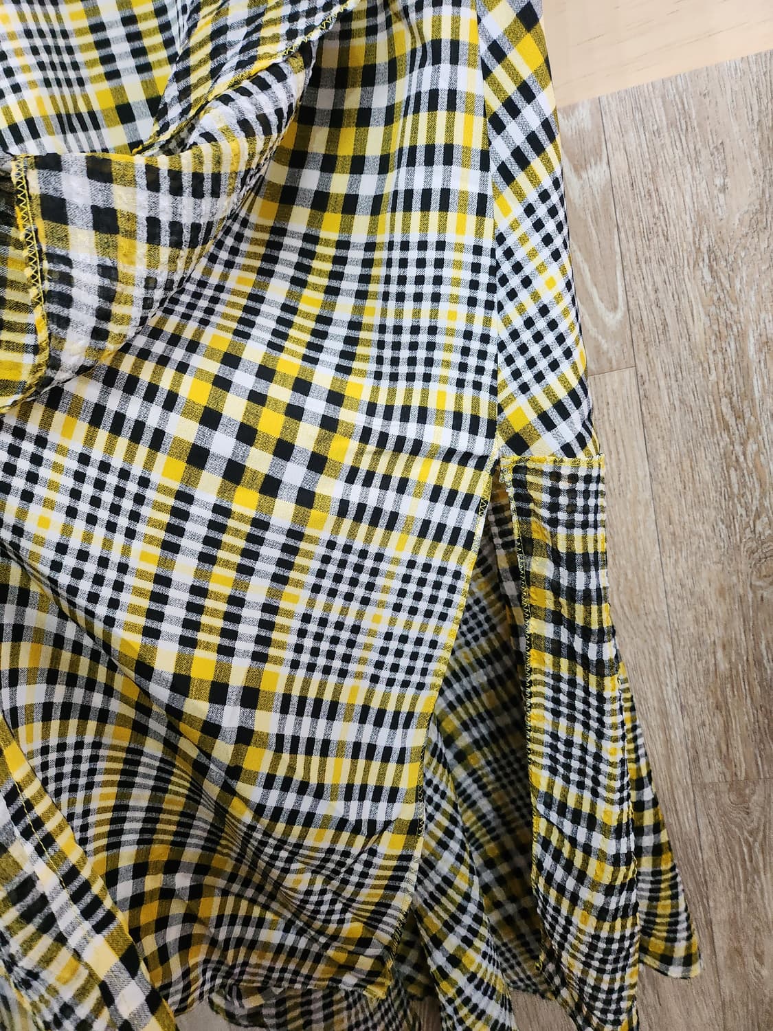 1203) 에고이스트 체크 롱 원피스 상품이미지3