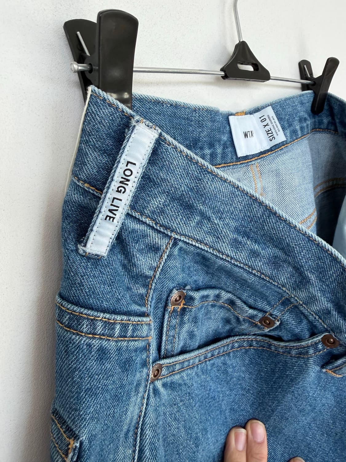 새상품 / 더블탭스 블루 스트레이트 데님 상품이미지6