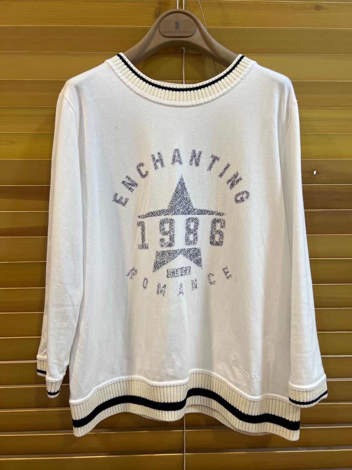 손정완 여성 아이보리 코튼라운드티셔츠  상품이미지2