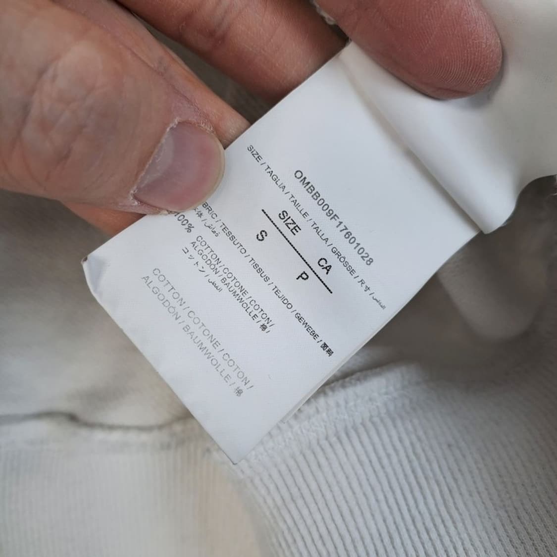 오프화이트 백 파스칼 맨투맨 상품이미지8