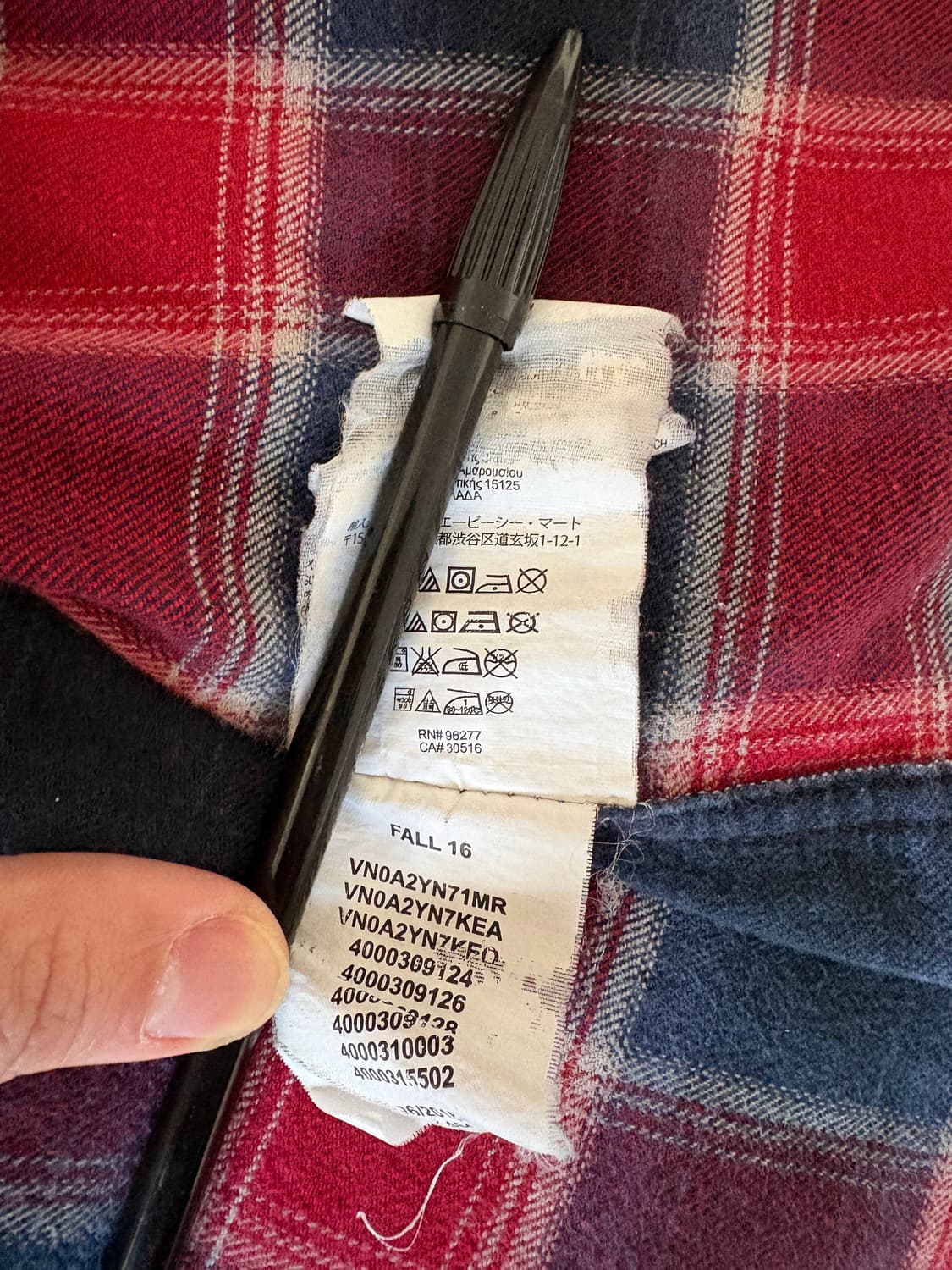 Vans 반스 체크 셔츠 XL 상품이미지8