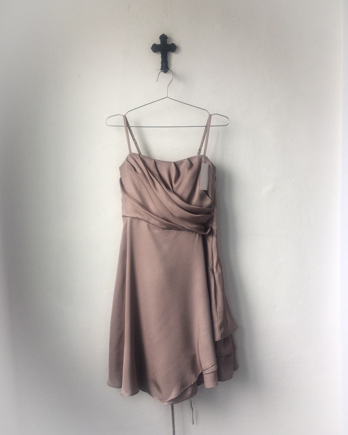 Shirring point glitter sleeveless one pi 상품이미지2