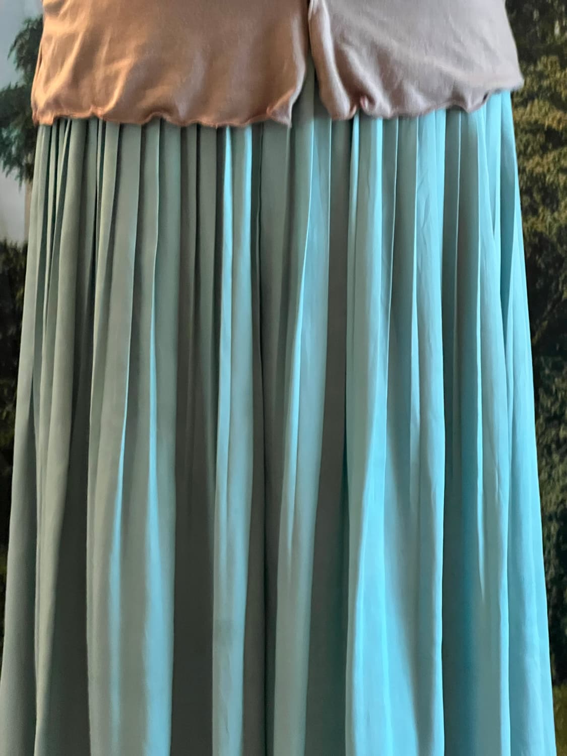 lace sleeveless long pleated skirt 상품이미지6