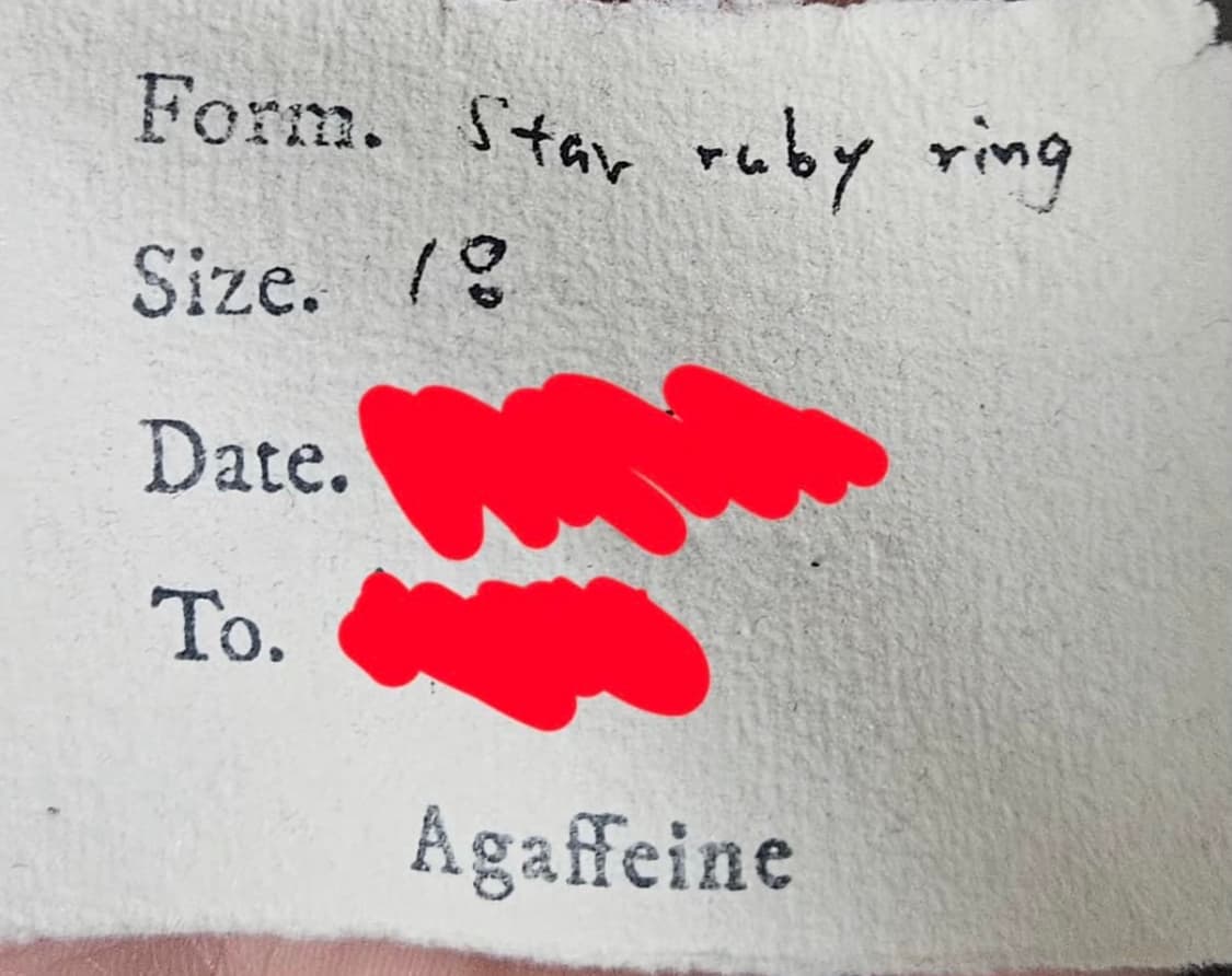 Agaffeine star ruby ring 18호 상품이미지5