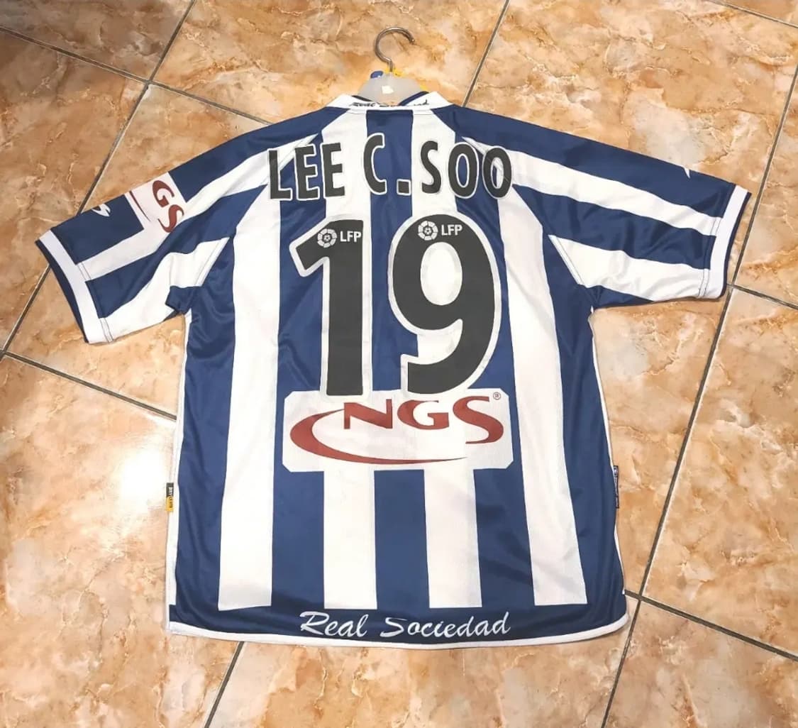 레알소시에다드  올드레플 축구져지 (이천수 싸인) 상품이미지2