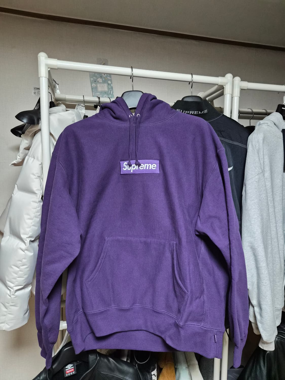 23FW 슈프림 박스로고 후드 (퍼플) 상품이미지1