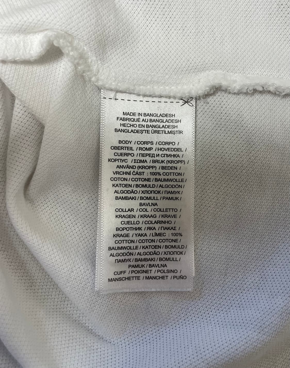 폴로 랄프로렌 화이트 폴로 셔츠(L) 상품이미지6