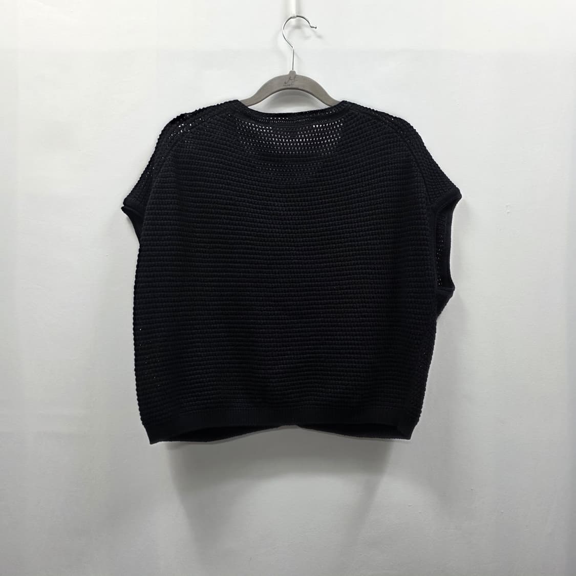 0808 g studio 블랙 니트 조끼 가디건 88 루즈핏 베스트 상품이미지2