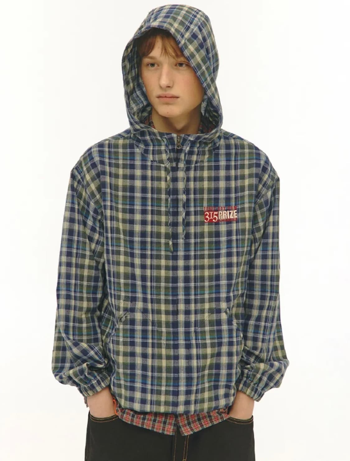 새상품 테켓 체크 셔츠 자켓 M 상품이미지1