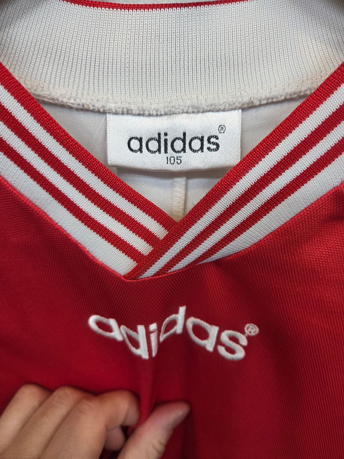 아디다스 올드스쿨 빈티지 삼선 래글런 져지 긴팔 xl 상품이미지3