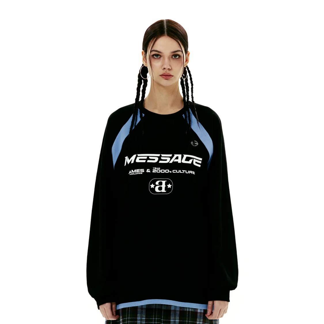 아메스월드와이드 로고 롱 슬리브 긴팔 티셔츠 상품이미지3