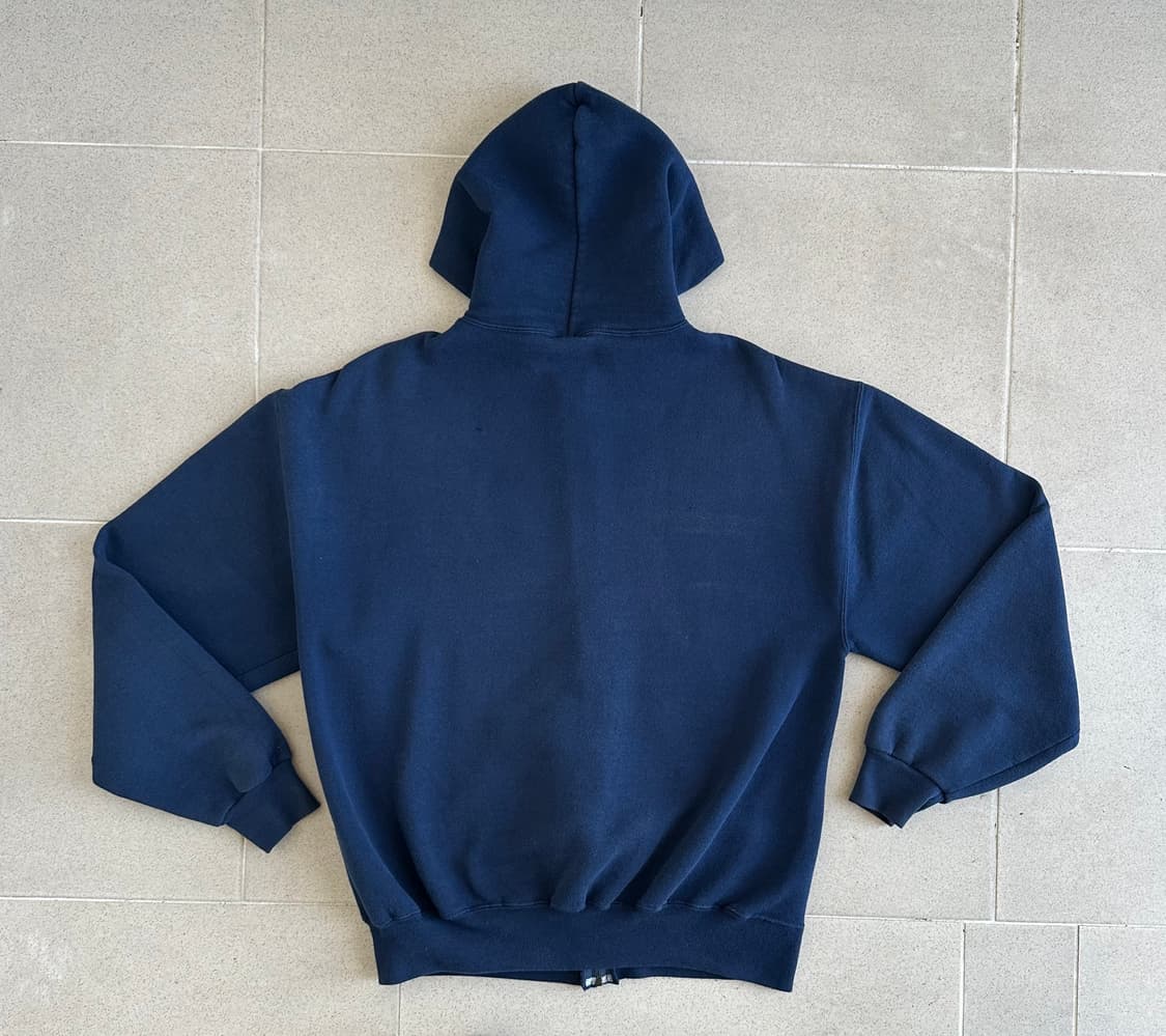 90s 빈티지 러셀 후드집업 네이비 L 상품이미지2
