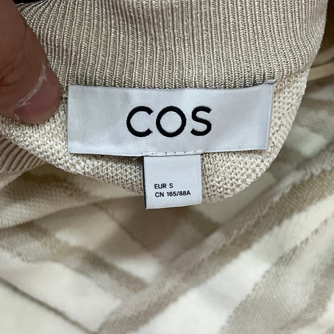  코스 지브라 패턴 니트 y16385 상품이미지6