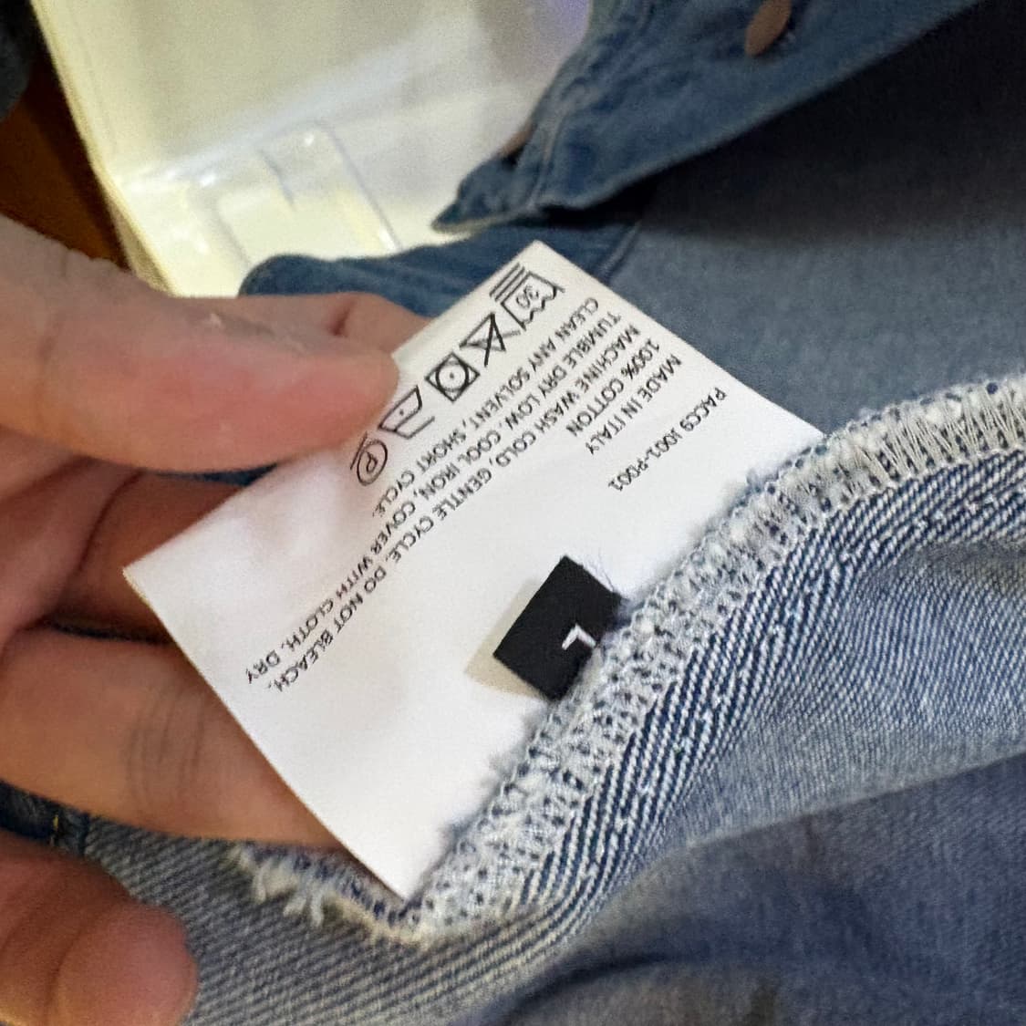 [L] 라스벳 고샤 데님 백로고 어스 자켓 상품이미지4