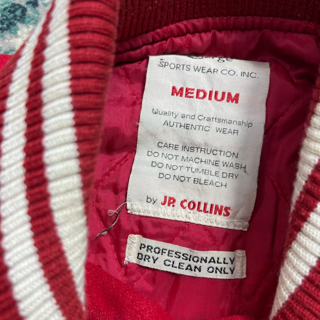 90s Bcl C 패치업 바시티 자켓(M) 상품이미지3