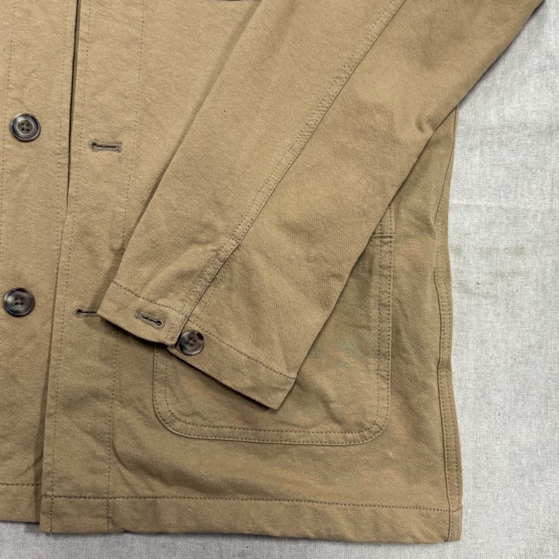 유니클로 유틸리티 베이지 코튼 자켓 L 상품이미지3