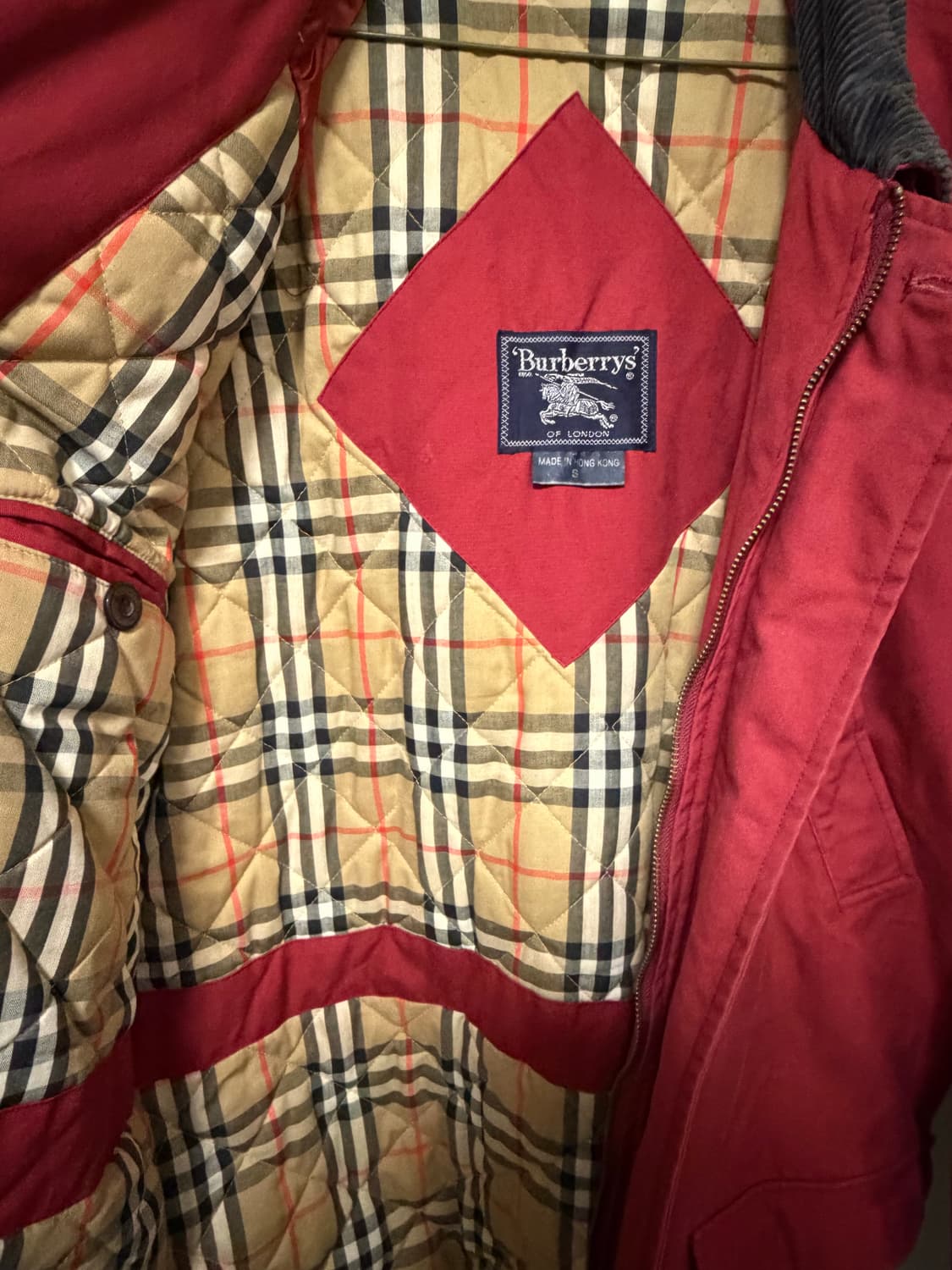 90s 버버리 코듀로이 카라 자켓 상품이미지8
