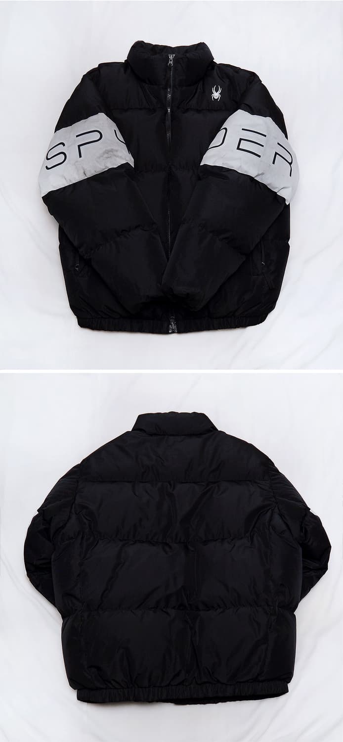 스파이더 컬러블록 헤비 구스다운 푸퍼 숏패딩 (XL / 105+) 상품이미지3