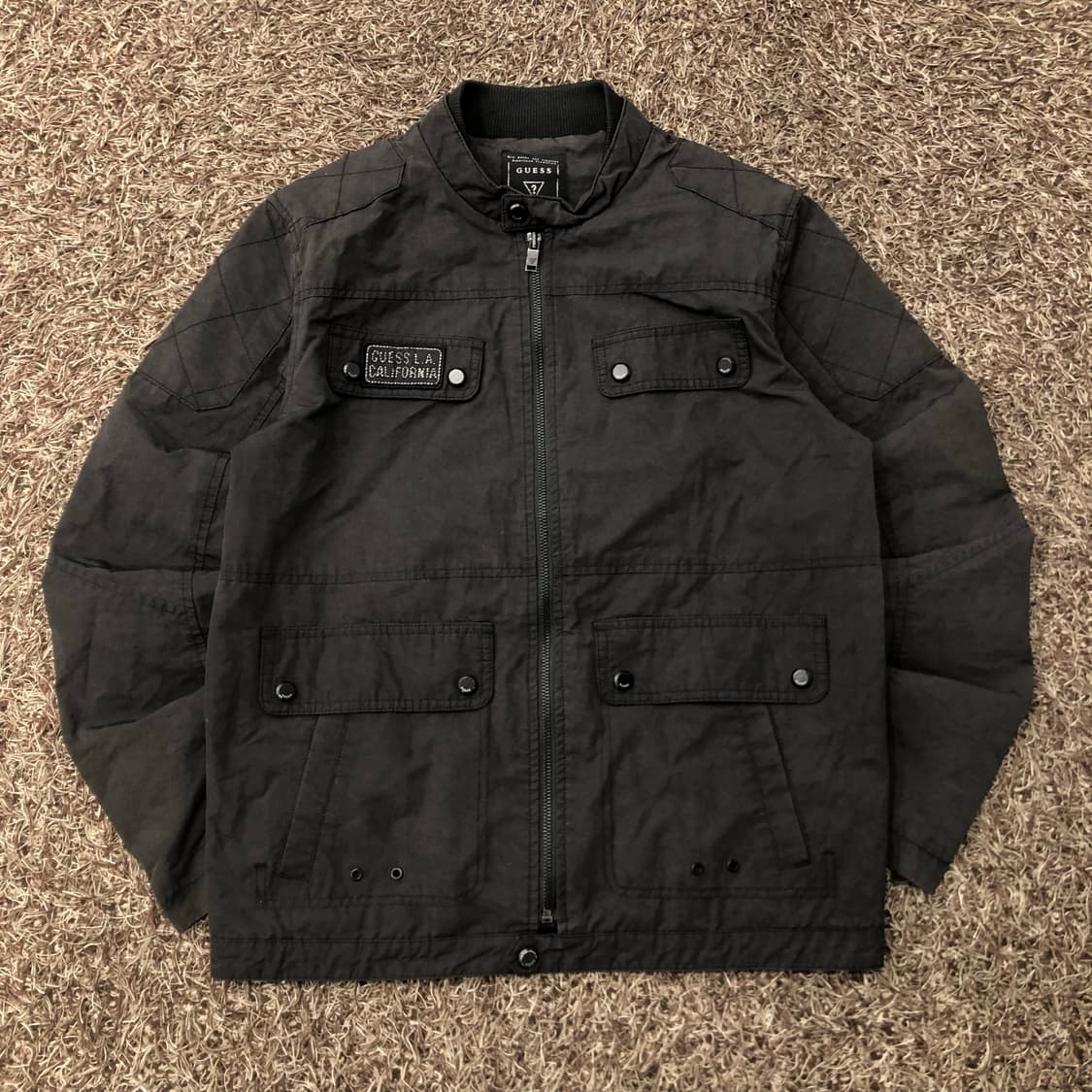 게스 쿼드포켓 바이커 자켓 상품이미지1