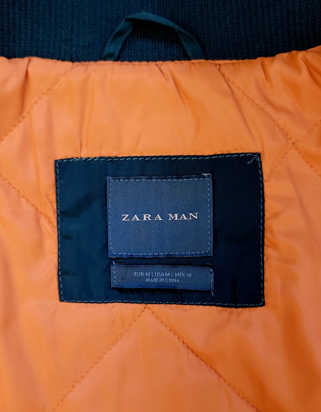 자라(ZARA MAN) MA-1 항공점퍼(블루종점퍼) 판매 상품이미지6