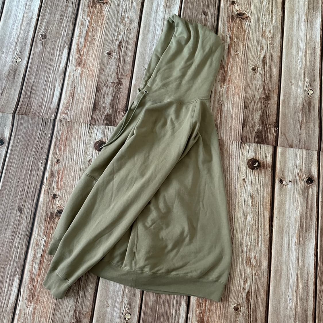 unfil 언필 라이트 웨이트 라글란 스웻 후드 5 사이즈 카키 색상 상품이미지3