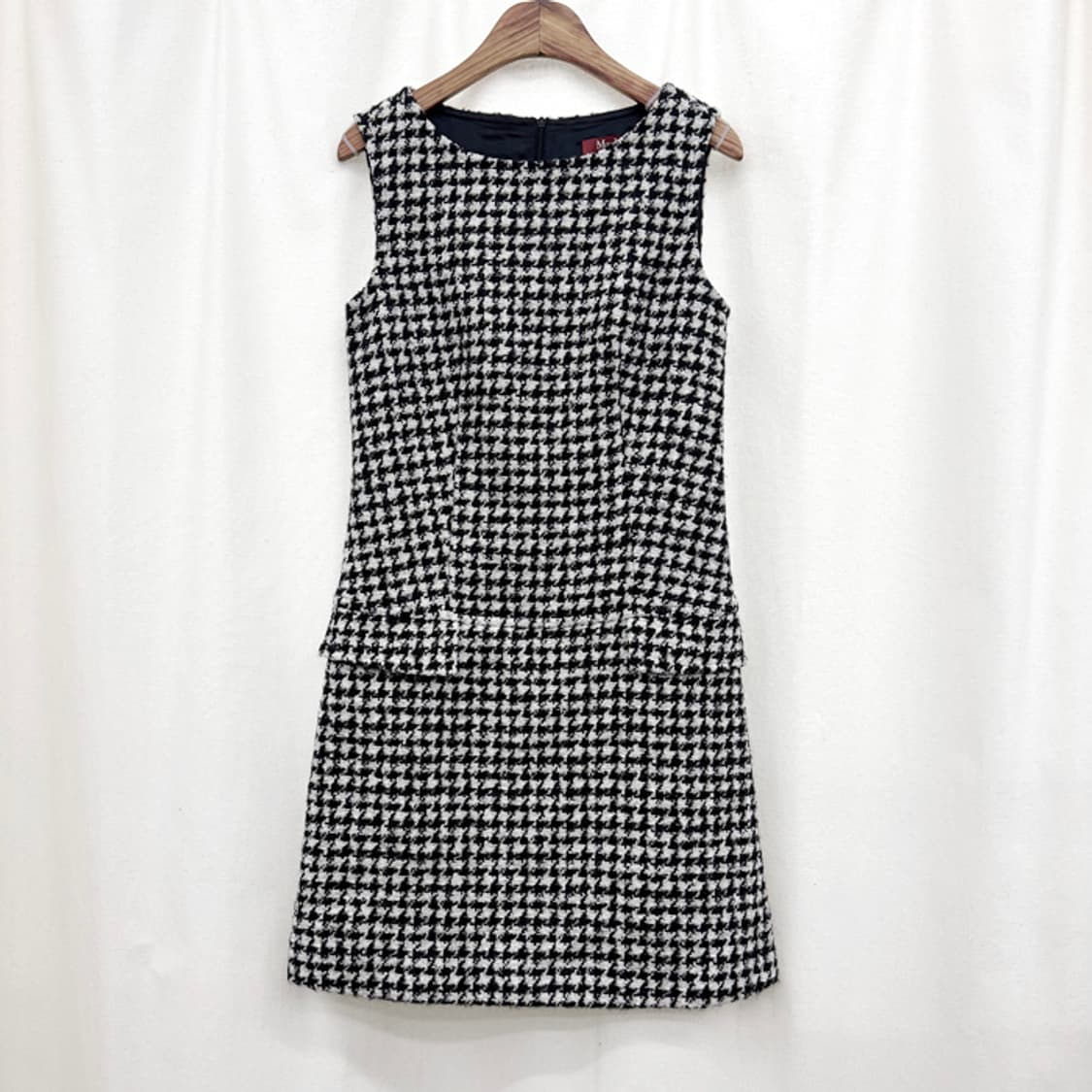 막스마라 스튜디오 하운드투스 트위드 슬리브리스 원피스 상품이미지1